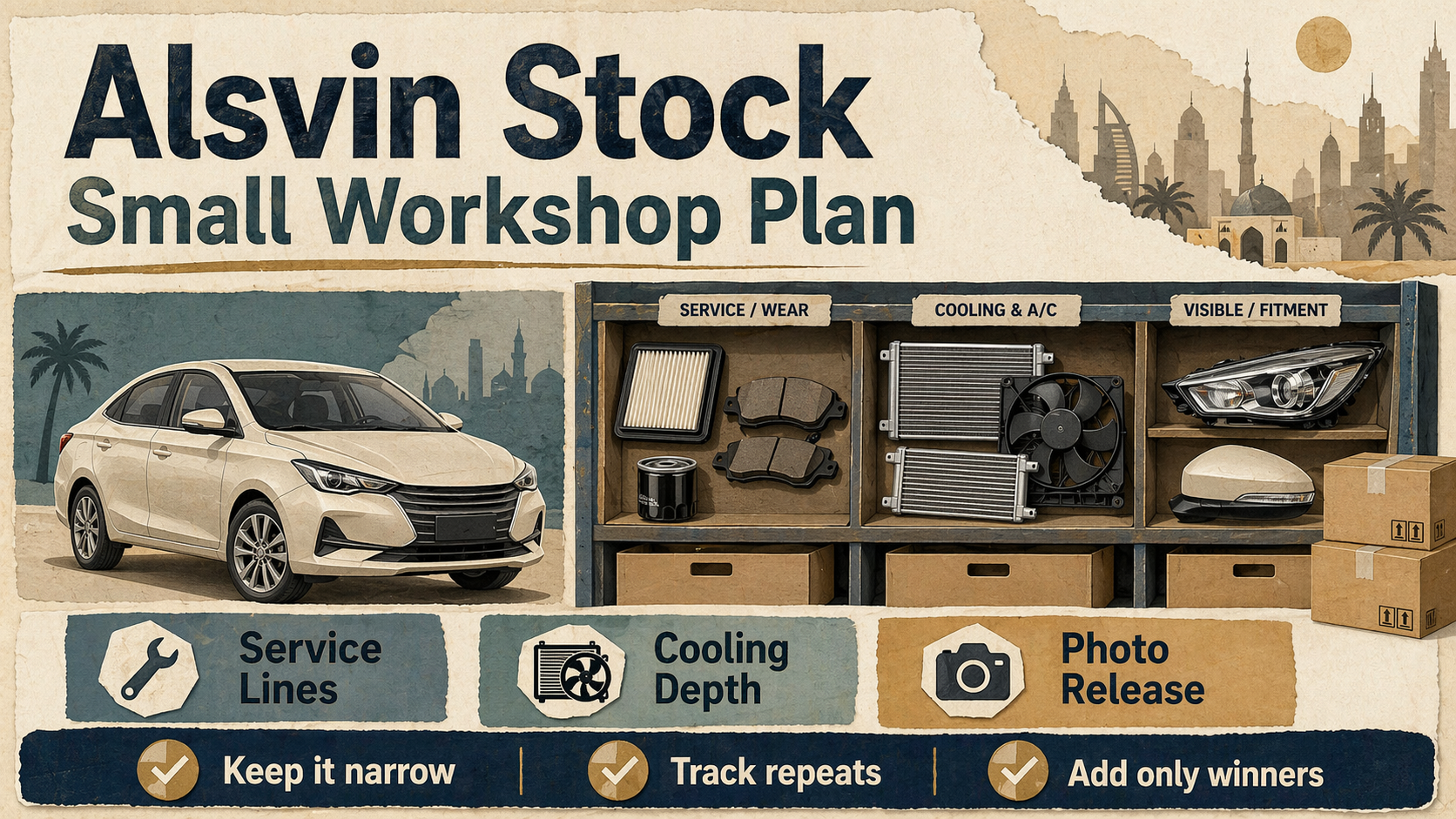 Changan Alsvin Aftermarket Parts: How Can Small Gulf Workshops Stock Smarter Without Wasting Shelf Space? cover image