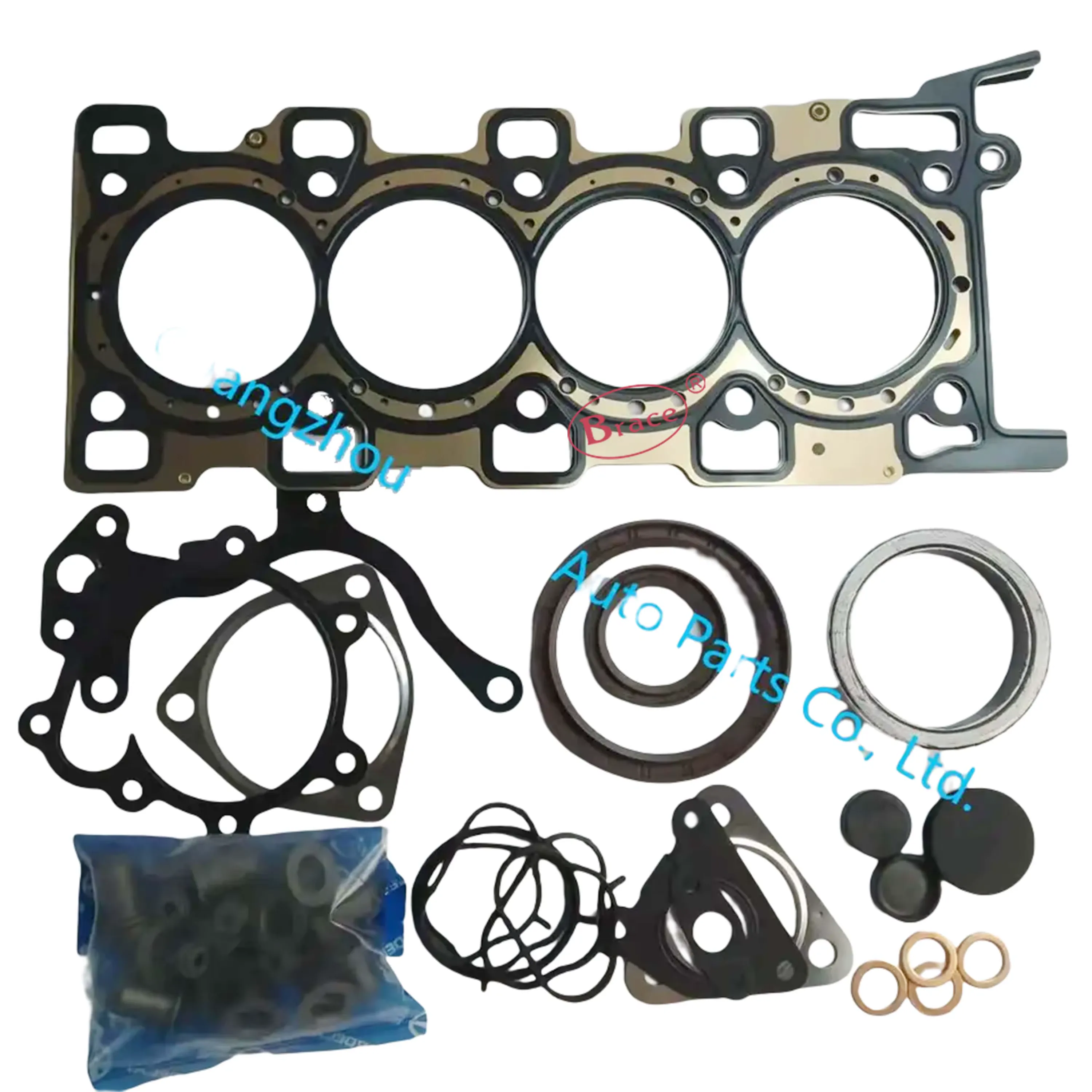 Auto Parts Cylinder Head Gasket Kit Engine Gasket Kit Set Engine Overhaul Gasket for Baic Wevan M50F 1.3 4G13T Geely Emgrand product photo