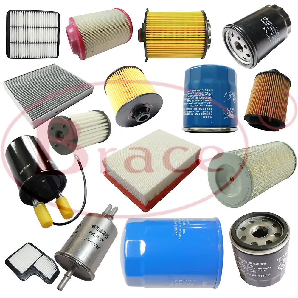 Brace Hight Quality Auto Spare Parts Air / Oil / Fuel Diesel Filter for Geely MG TRUMPCHI CHAGNAN CHERY BAIC Japanese Car product photo