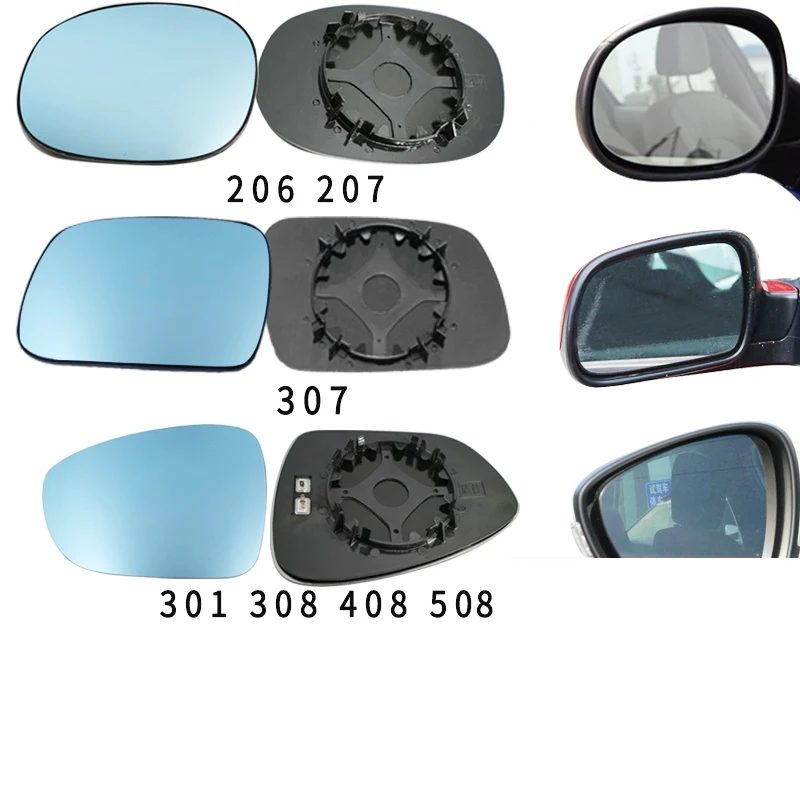 Rear View Mirror Side Mirror for Peug. 206 207 508 — photo 3